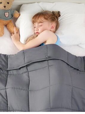 Gray, weighted blanket for toddler